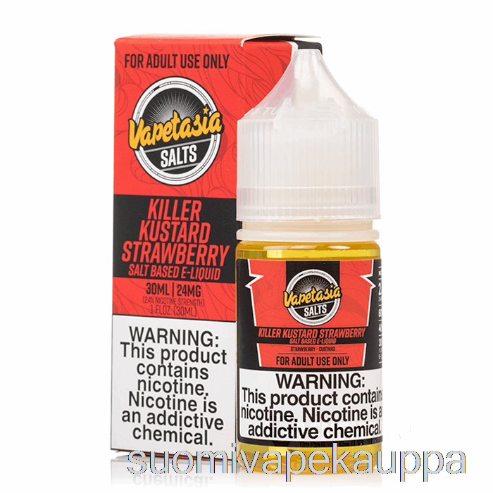 Vape Kauppa Killer Kustard Mansikka - Vapetasia Suolat - 30ml 48mg